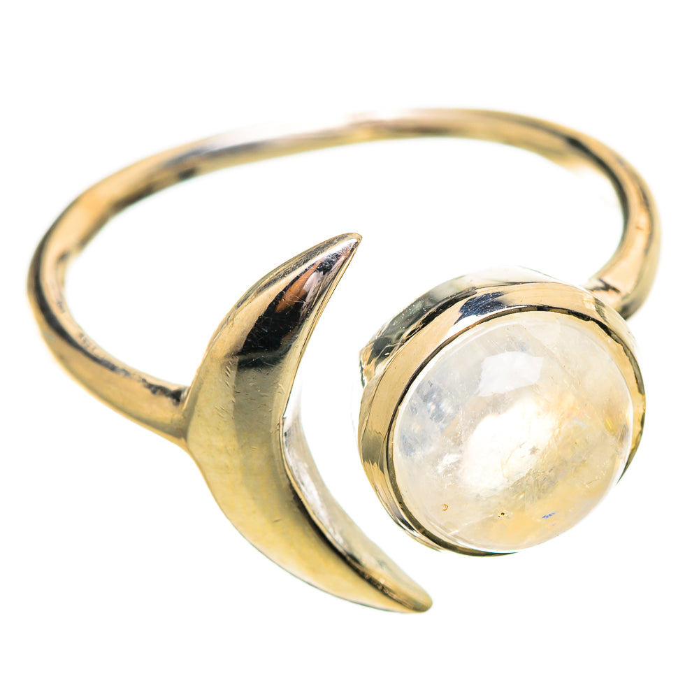 Rainbow Moonstone Rings handcrafted by Ana Silver Co - RING114158 - Photo 2