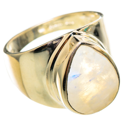 Rainbow Moonstone Rings handcrafted by Ana Silver Co - RING114175 - Photo 2