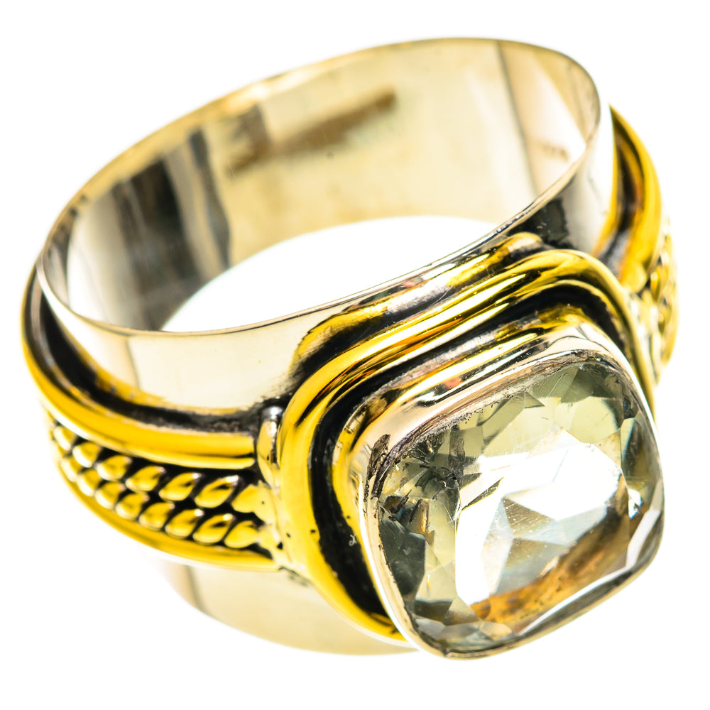 Green Amethyst Rings handcrafted by Ana Silver Co - RING114184 - Photo 2