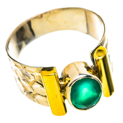 Green Onyx Rings handcrafted by Ana Silver Co - RING114185 - Photo 2