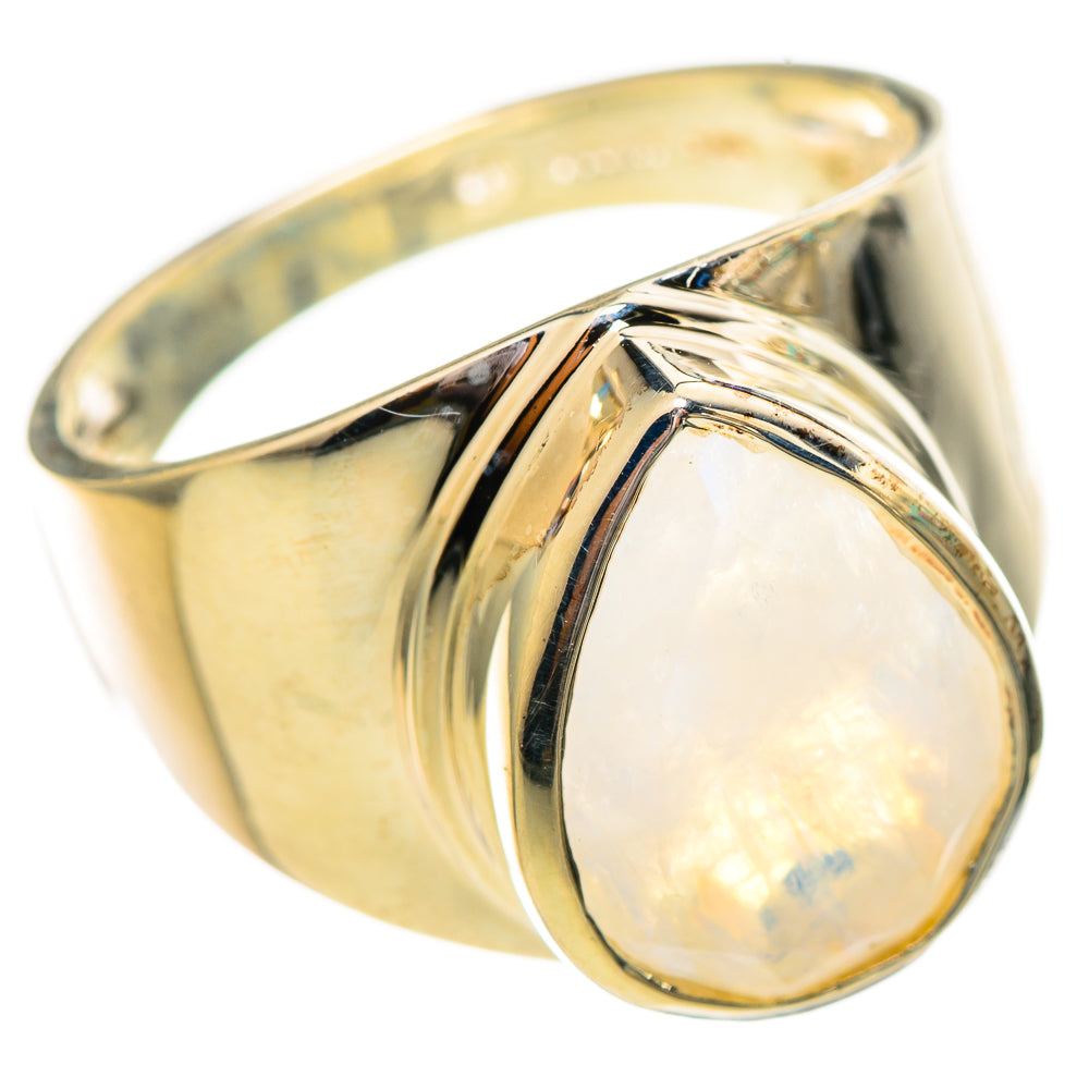Rainbow Moonstone Rings handcrafted by Ana Silver Co - RING114191 - Photo 2
