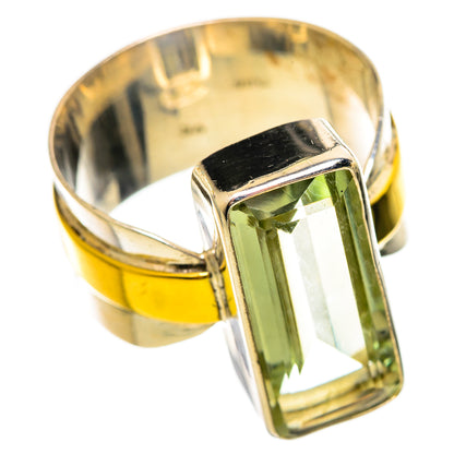 Green Amethyst Rings handcrafted by Ana Silver Co - RING114195 - Photo 2