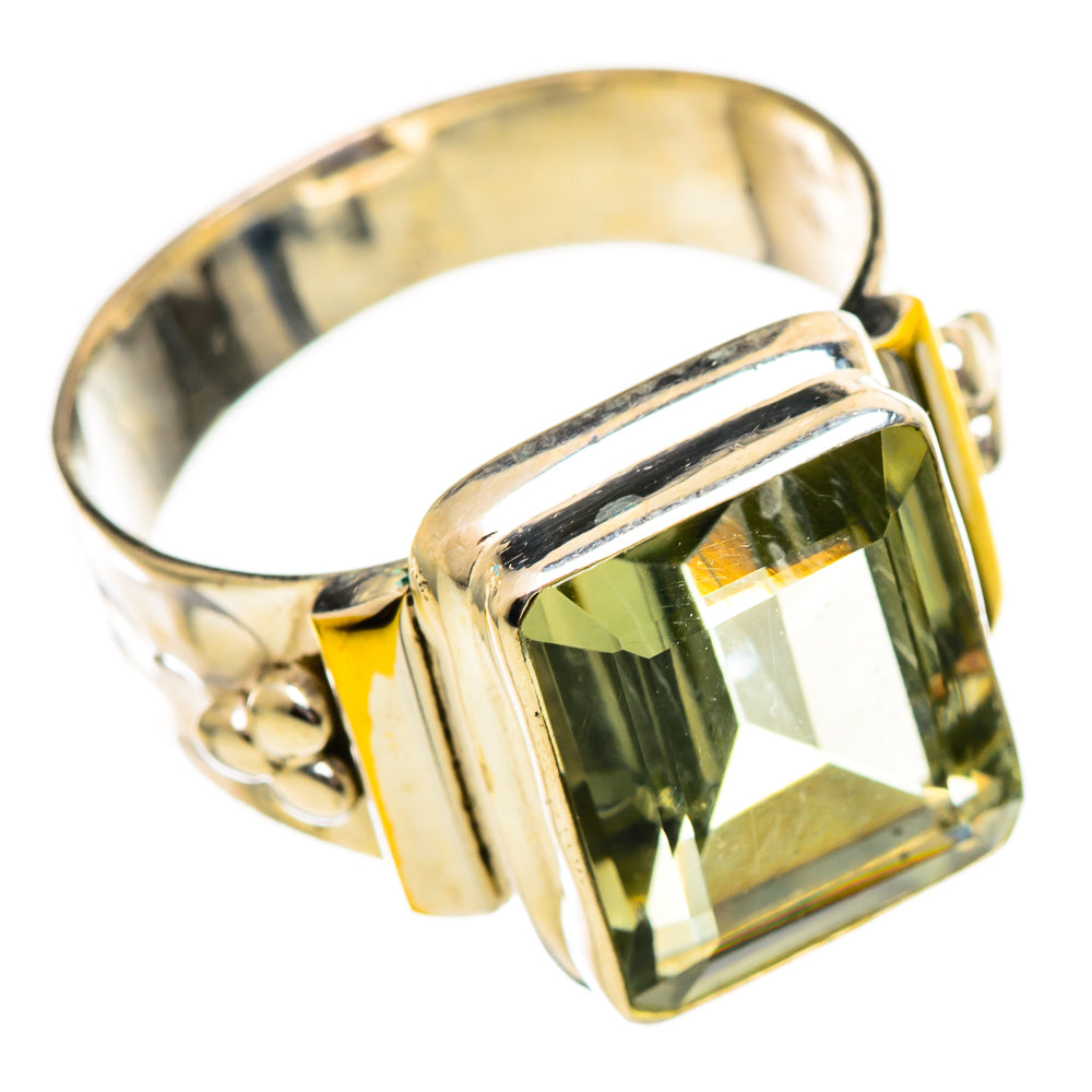 Green Amethyst Rings handcrafted by Ana Silver Co - RING114196 - Photo 2