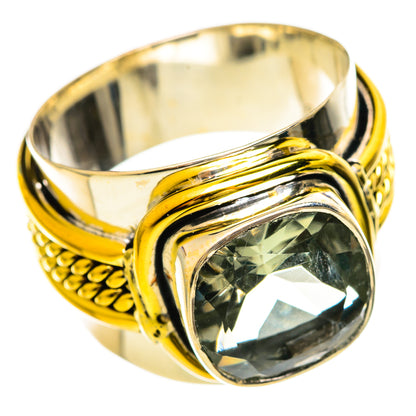 Green Amethyst Rings handcrafted by Ana Silver Co - RING114200 - Photo 2