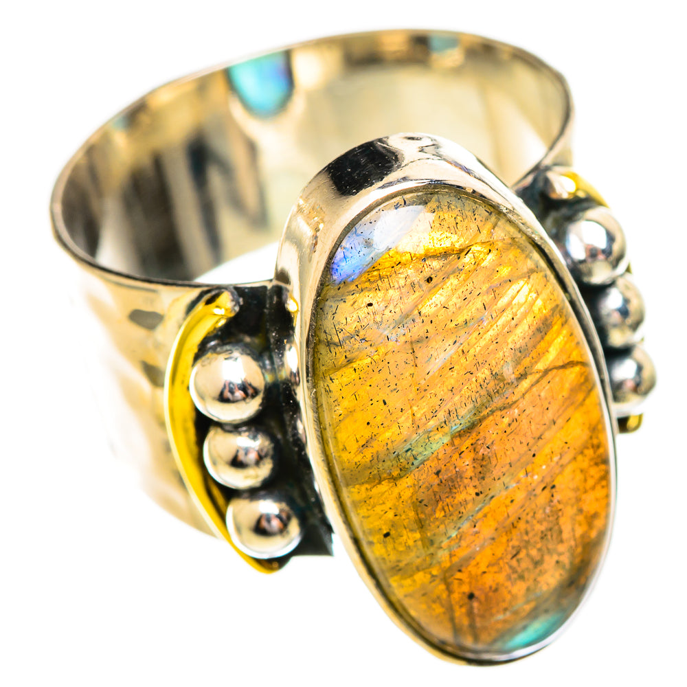 Labradorite Rings handcrafted by Ana Silver Co - RING114204 - Photo 2