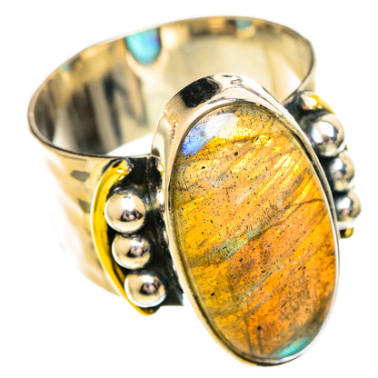 Labradorite Rings handcrafted by Ana Silver Co - RING114204 - Photo 2