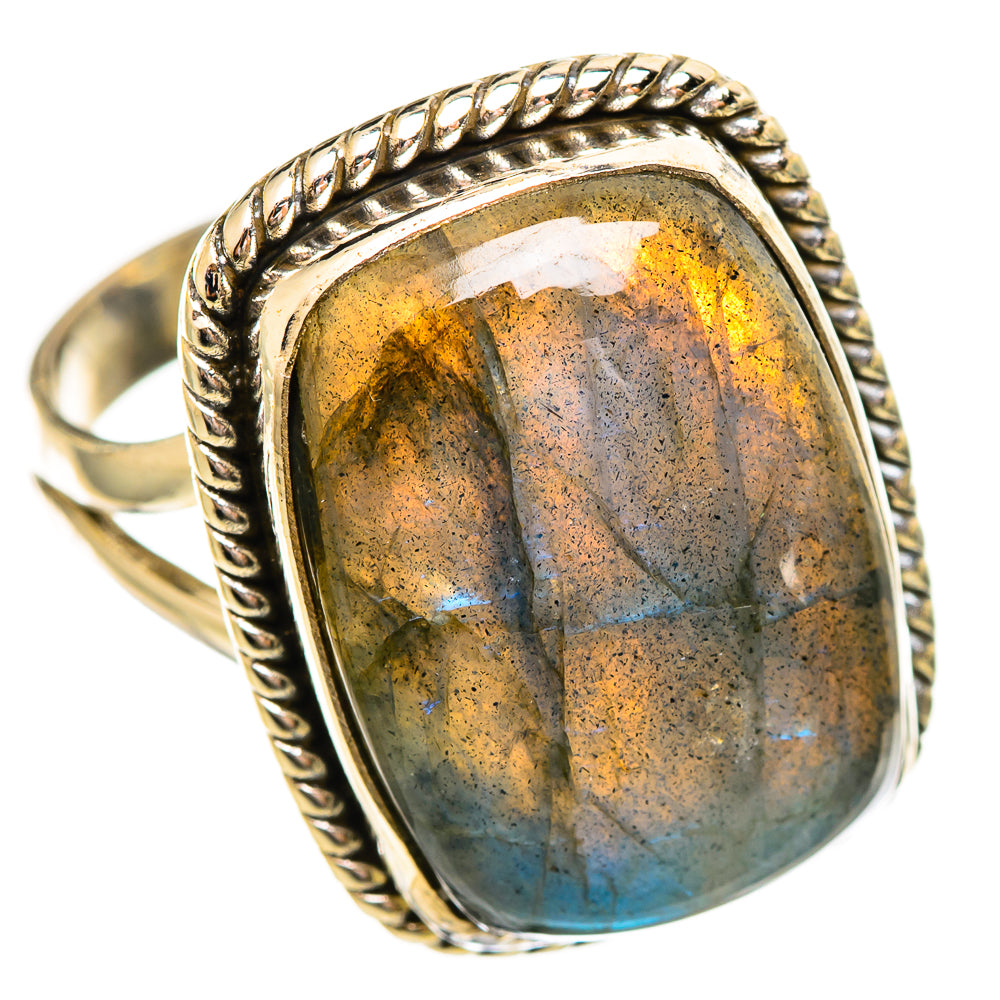 Labradorite Rings handcrafted by Ana Silver Co - RING114205 - Photo 2