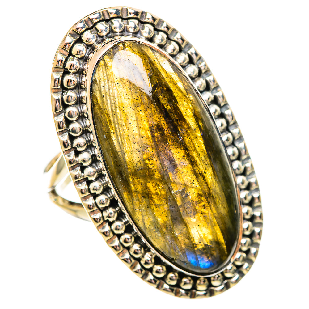 Labradorite Rings handcrafted by Ana Silver Co - RING114215 - Photo 2