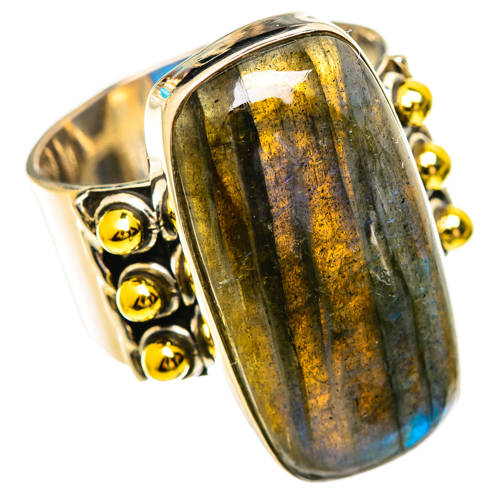 Labradorite Rings handcrafted by Ana Silver Co - RING114218 - Photo 2