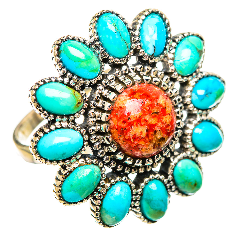 Sponge Coral Rings handcrafted by Ana Silver Co - RING114220 - Photo 2