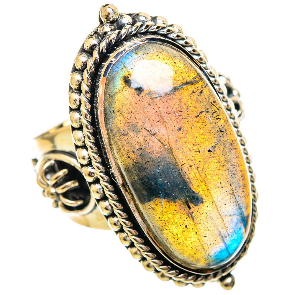 Labradorite Rings handcrafted by Ana Silver Co - RING114233 - Photo 2