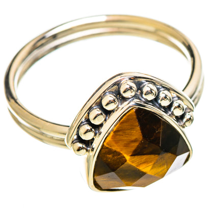 Tiger Eye Rings handcrafted by Ana Silver Co - RING114252 - Photo 2