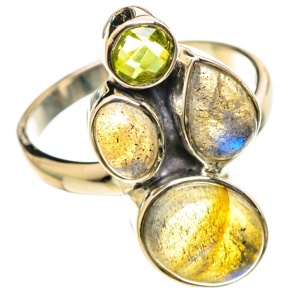 Labradorite Rings handcrafted by Ana Silver Co - RING114305 - Photo 2