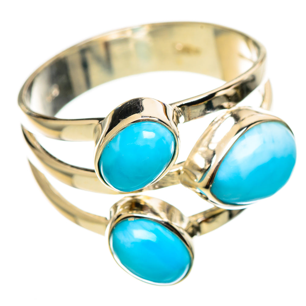 Larimar Rings handcrafted by Ana Silver Co - RING114308 - Photo 2