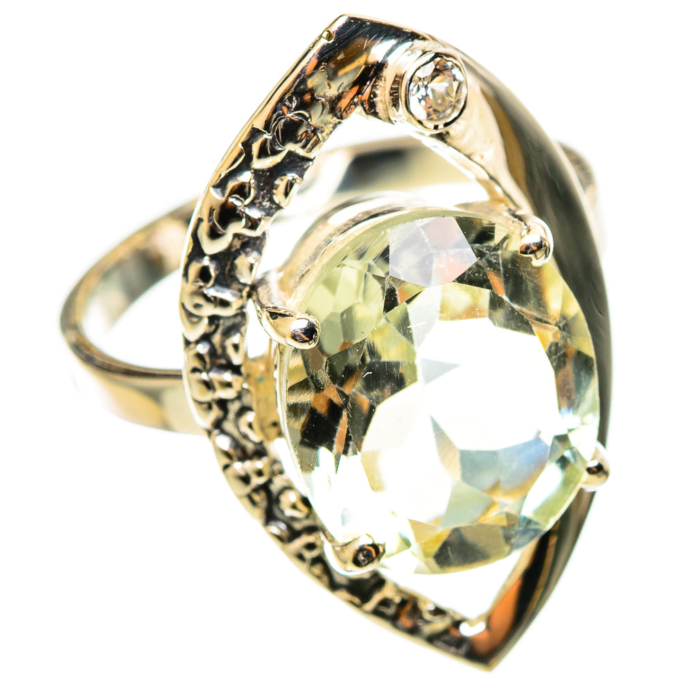 Green Amethyst Rings handcrafted by Ana Silver Co - RING114310 - Photo 2