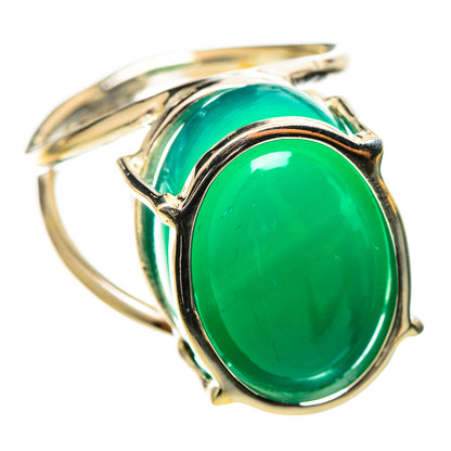 Green Onyx Rings handcrafted by Ana Silver Co - RING114311 - Photo 2
