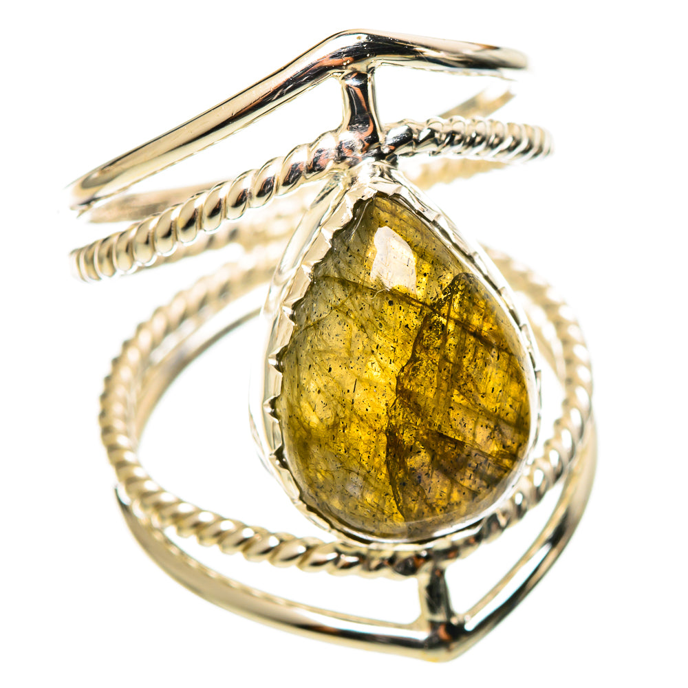 Labradorite Rings handcrafted by Ana Silver Co - RING114338 - Photo 2