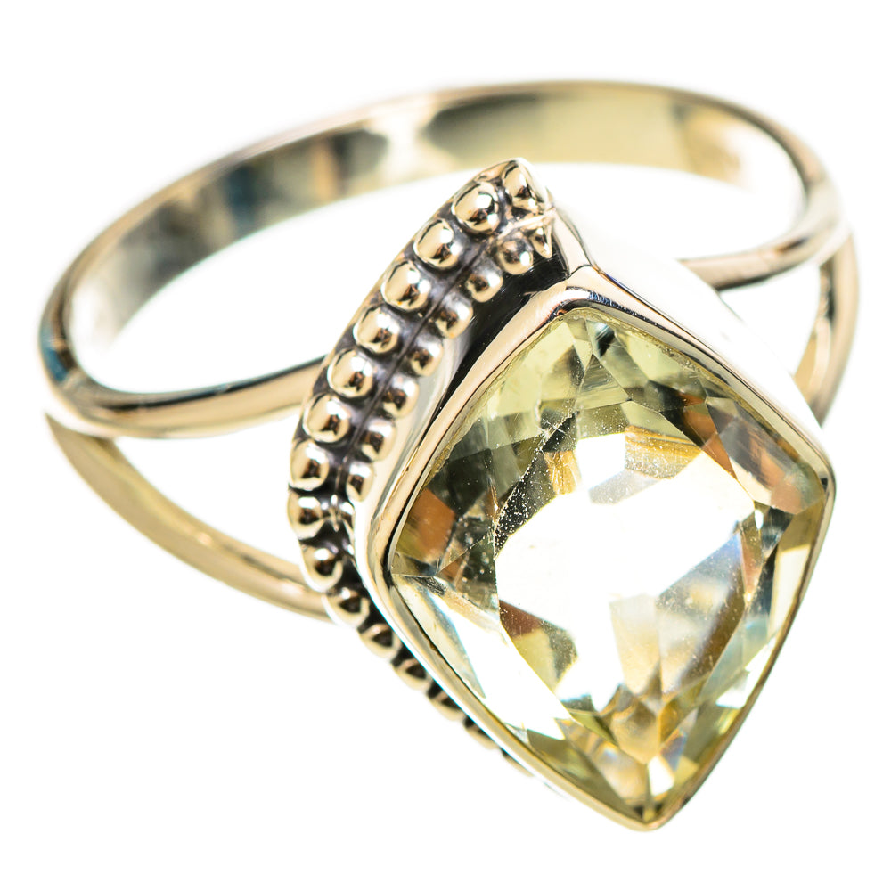 Green Amethyst Rings handcrafted by Ana Silver Co - RING114341 - Photo 2