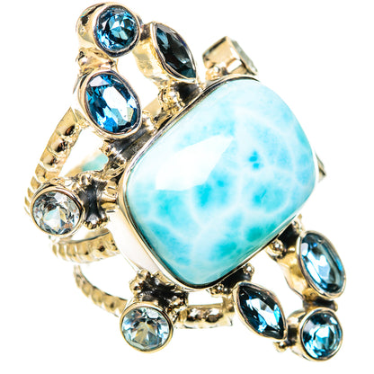 Larimar Rings handcrafted by Ana Silver Co - RING114362 - Photo 2