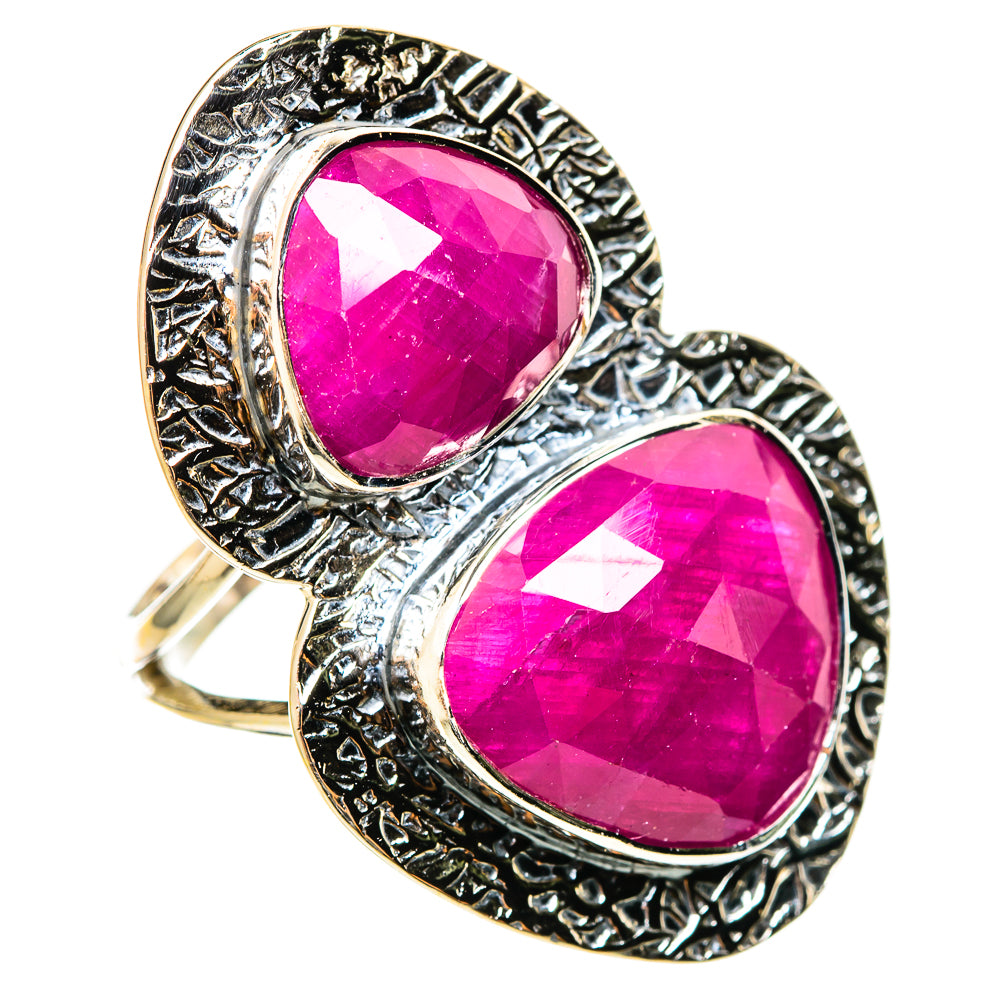 Ruby Fuchsite Rings handcrafted by Ana Silver Co - RING114364 - Photo 2