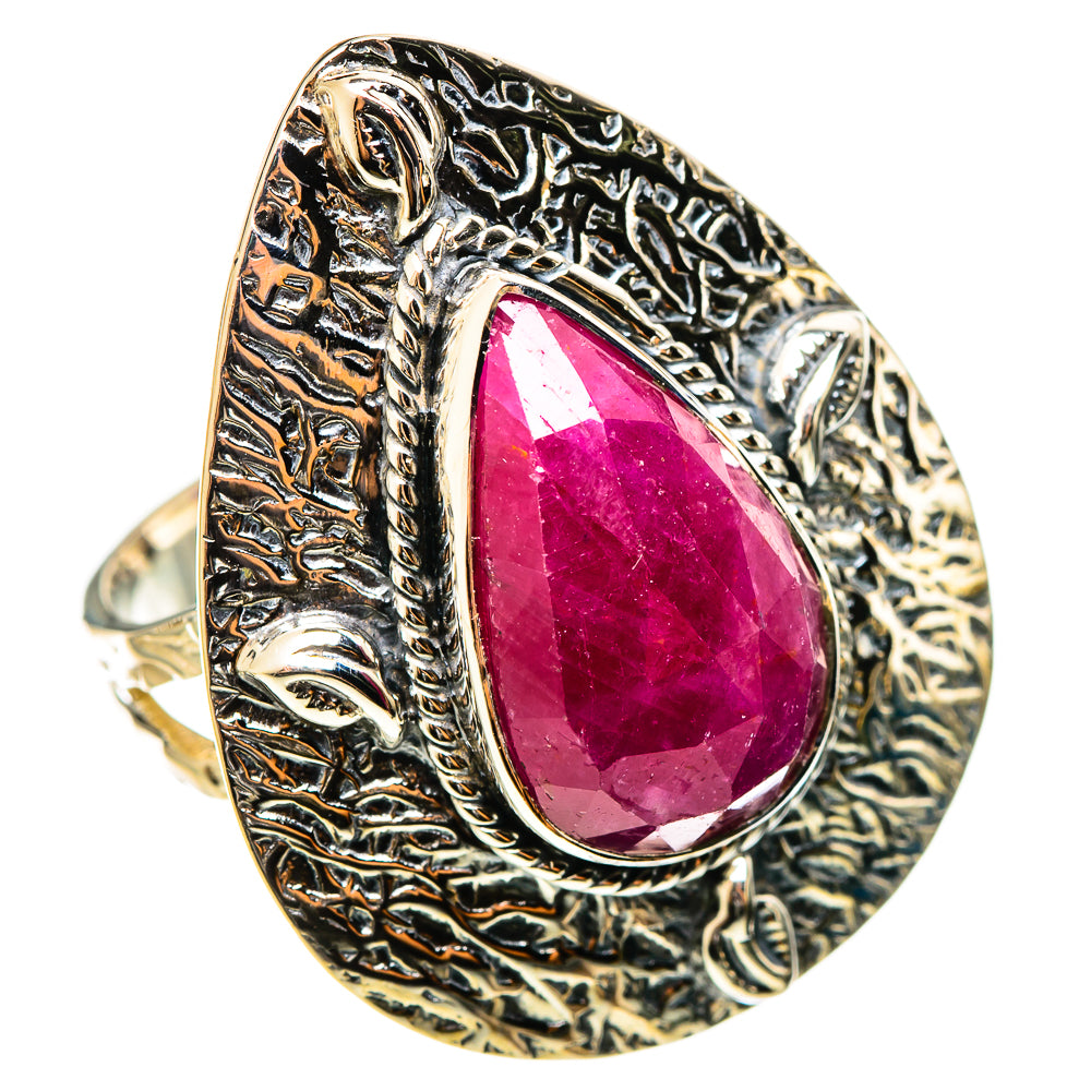 Ruby Fuchsite Rings handcrafted by Ana Silver Co - RING114365 - Photo 2