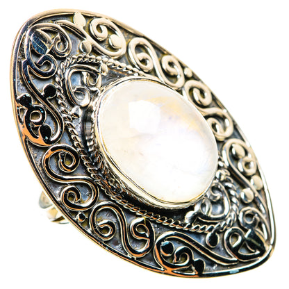 Rainbow Moonstone Rings handcrafted by Ana Silver Co - RING114370 - Photo 2