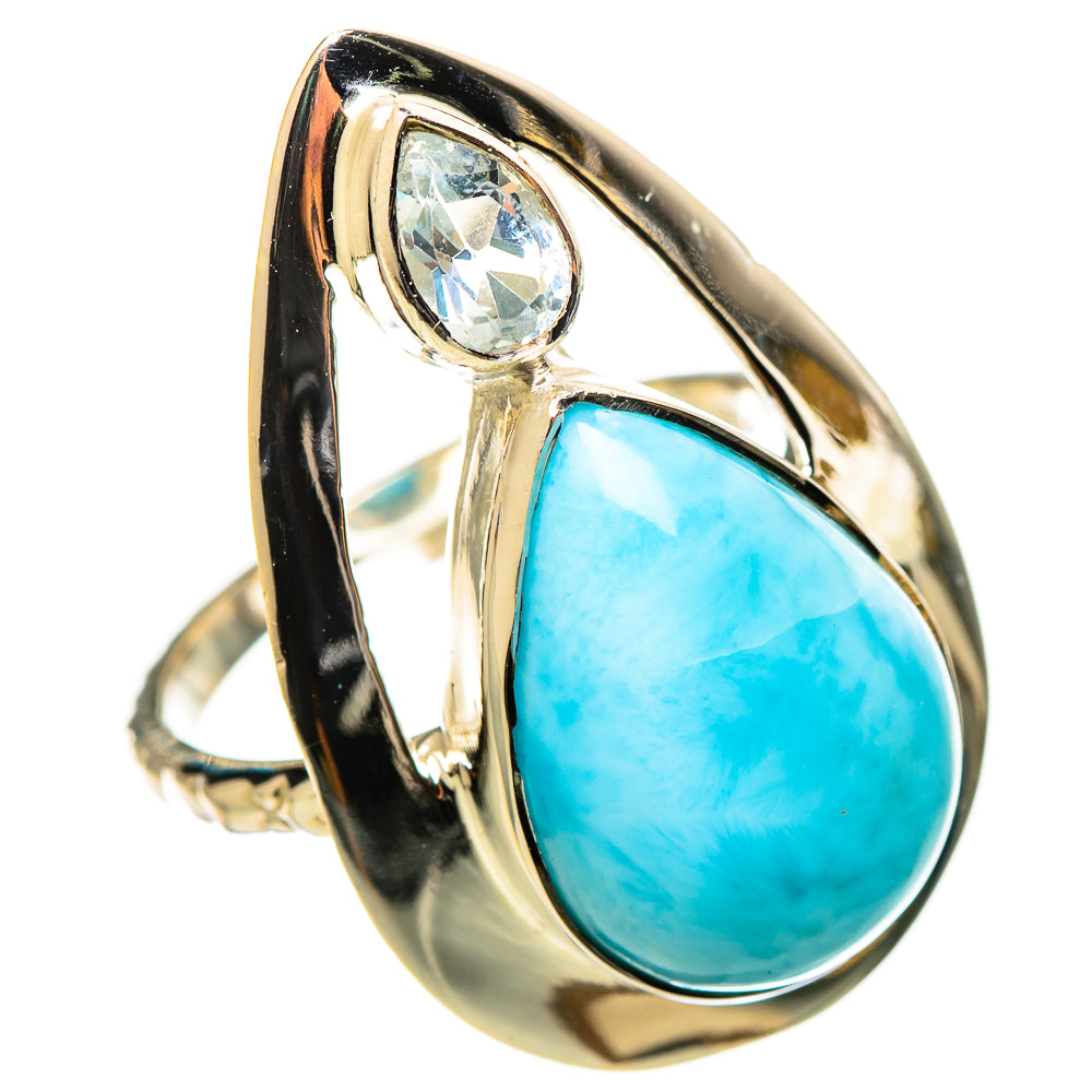 Larimar Rings handcrafted by Ana Silver Co - RING114374 - Photo 2