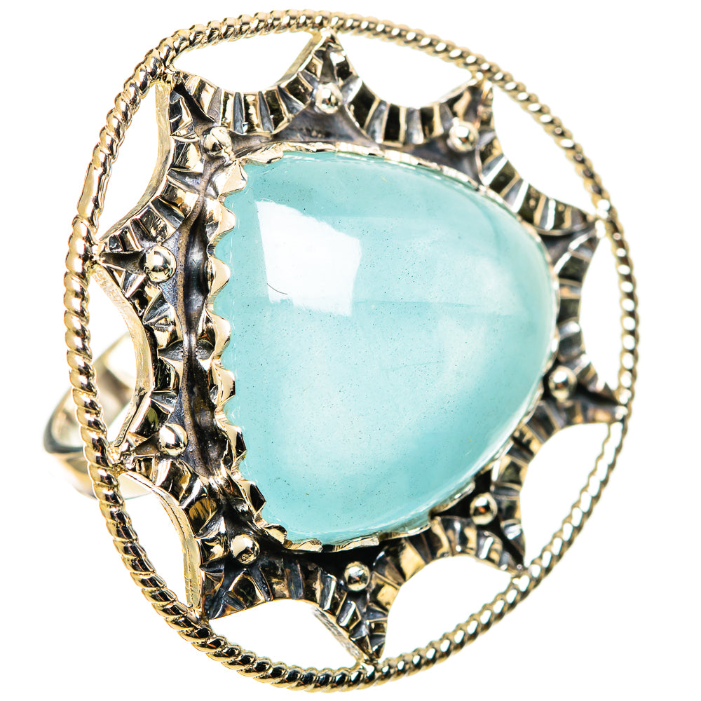 Aquamarine Rings handcrafted by Ana Silver Co - RING114375 - Photo 2