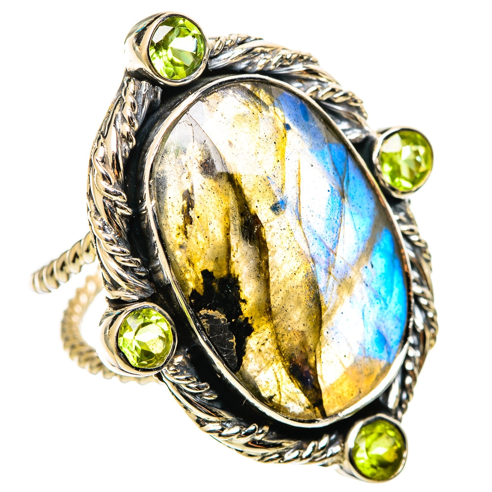 Labradorite Rings handcrafted by Ana Silver Co - RING114376 - Photo 2