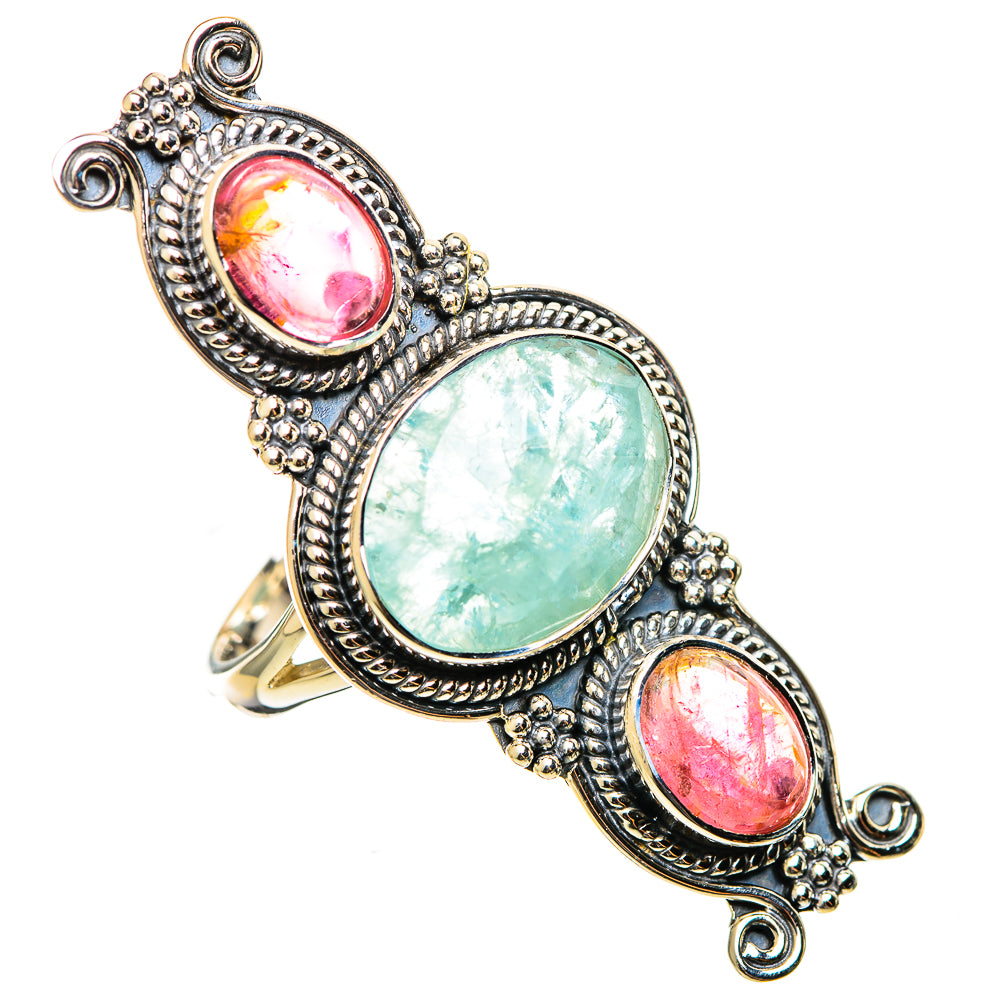 Aquamarine Rings handcrafted by Ana Silver Co - RING114386 - Photo 2