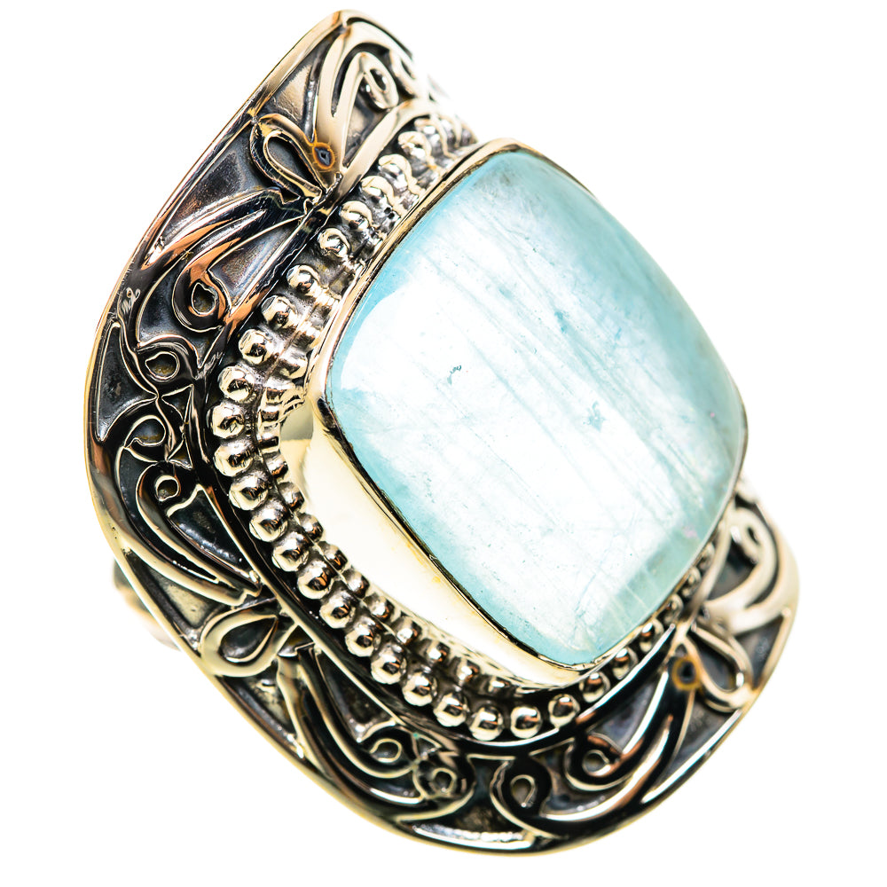 Aquamarine Rings handcrafted by Ana Silver Co - RING114388 - Photo 2