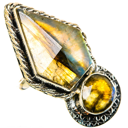 Labradorite Rings handcrafted by Ana Silver Co - RING114390 - Photo 2