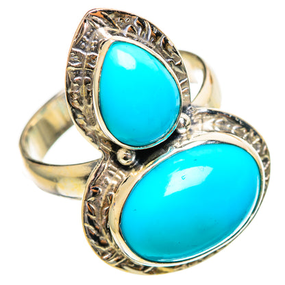 Sleeping Beauty Turquoise Rings handcrafted by Ana Silver Co - RING114398 - Photo 2