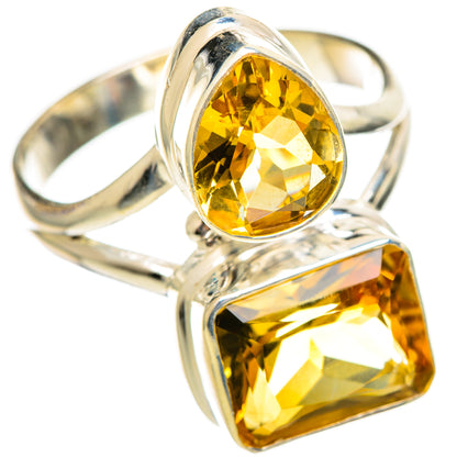 Citrine Sugarloaf Rings handcrafted by Ana Silver Co - RING114406 - Photo 2