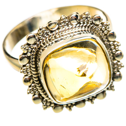 Citrine Sugarloaf Rings handcrafted by Ana Silver Co - RING114409 - Photo 2