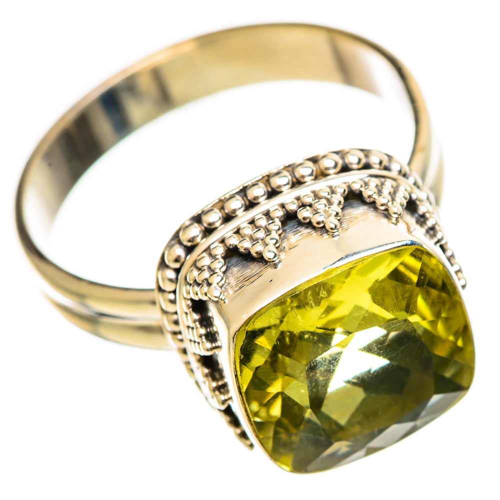 Lemon Quartz Rings handcrafted by Ana Silver Co - RING114424 - Photo 2
