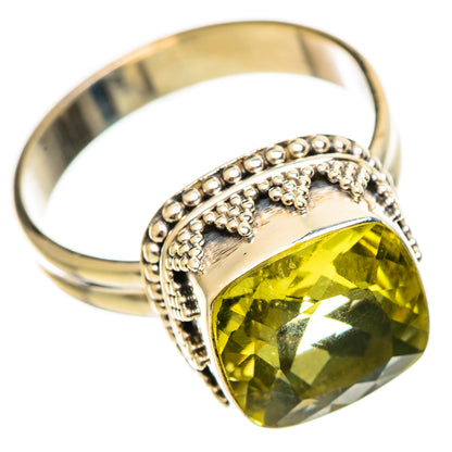 Lemon Quartz Rings handcrafted by Ana Silver Co - RING114424 - Photo 2