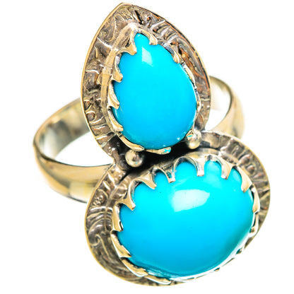 Sleeping Beauty Turquoise Rings handcrafted by Ana Silver Co - RING114429 - Photo 2
