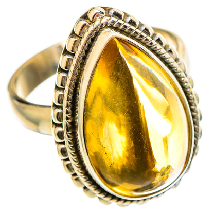Citrine Sugarloaf Rings handcrafted by Ana Silver Co - RING114435 - Photo 2