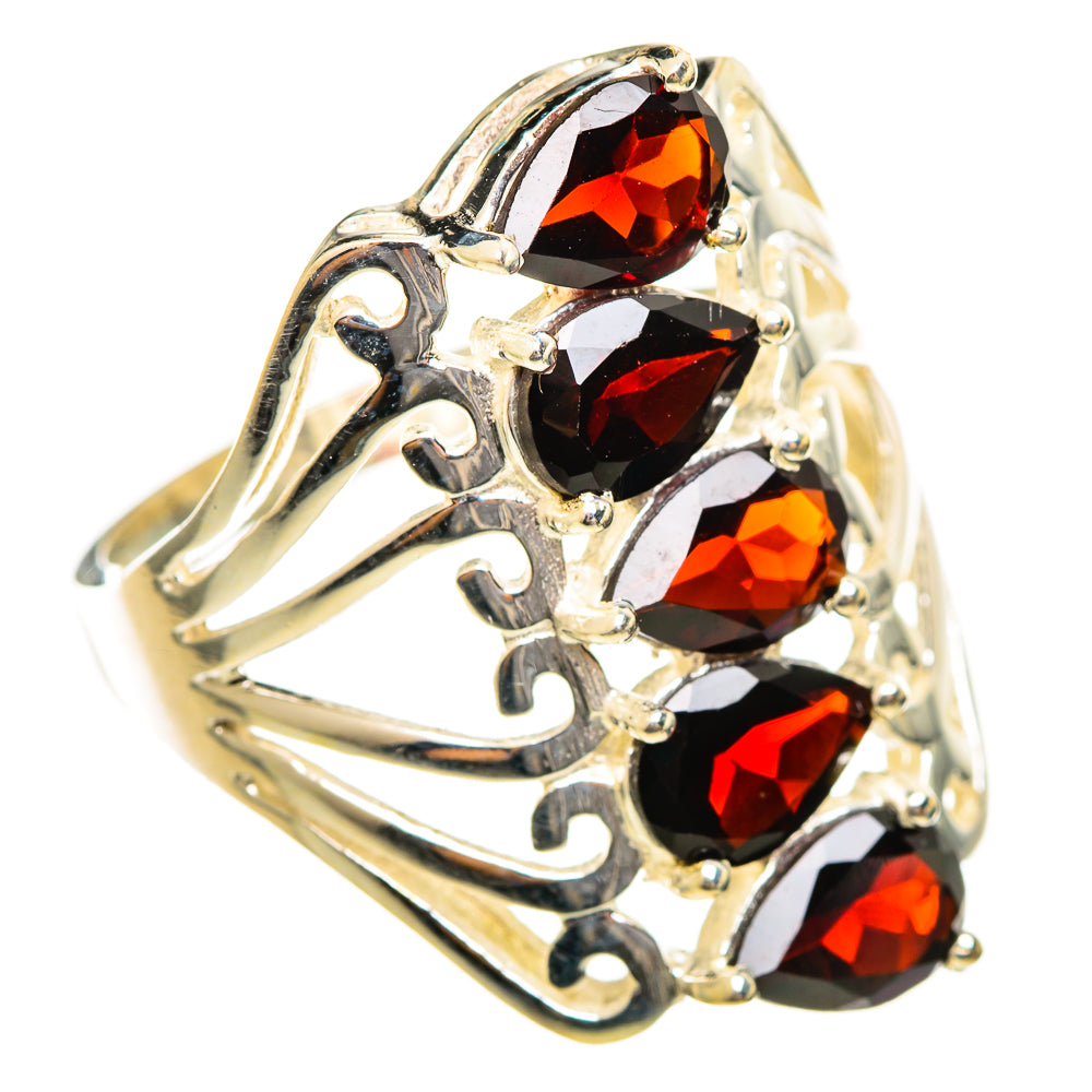Garnet Rings handcrafted by Ana Silver Co - RING114444 - Photo 2