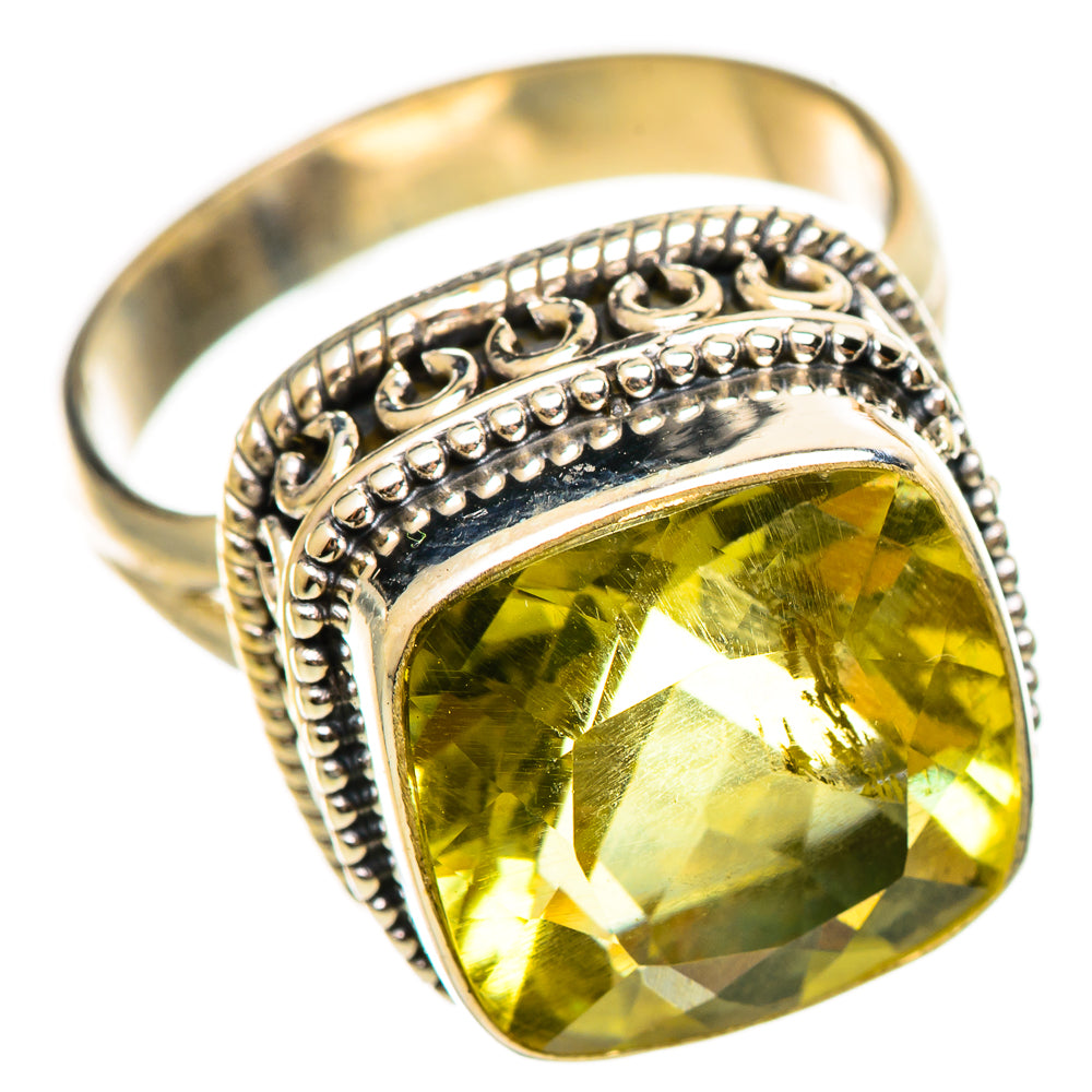 Lemon Quartz Rings handcrafted by Ana Silver Co - RING114457 - Photo 2