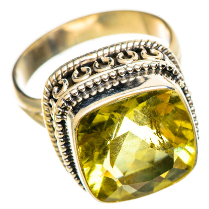 Lemon Quartz Rings handcrafted by Ana Silver Co - RING114457 - Photo 2