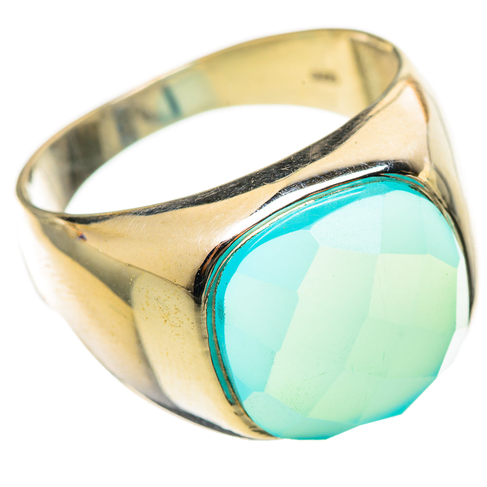 Aqua Chalcedony Rings handcrafted by Ana Silver Co - RING114460 - Photo 2