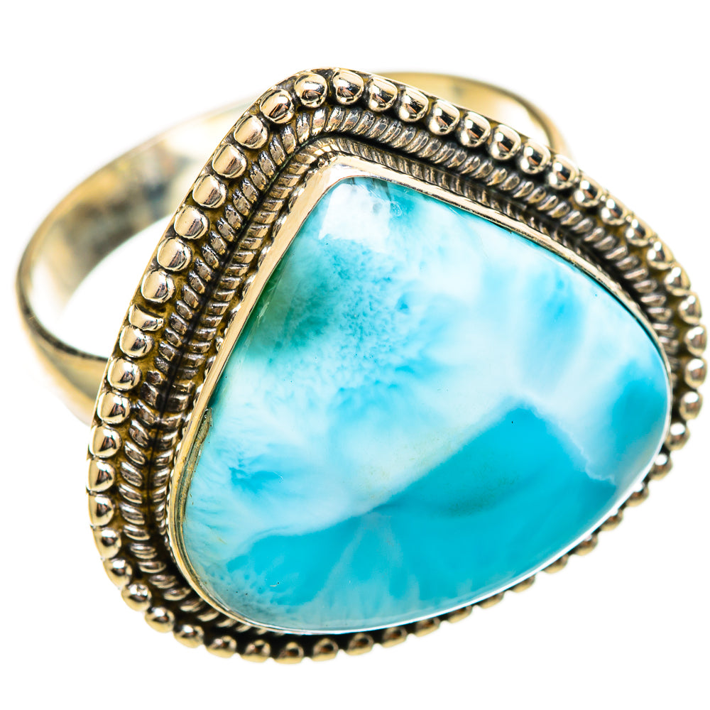 Larimar Rings handcrafted by Ana Silver Co - RING114490 - Photo 2
