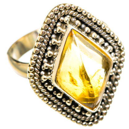 Citrine Sugarloaf Rings handcrafted by Ana Silver Co - RING114496 - Photo 2