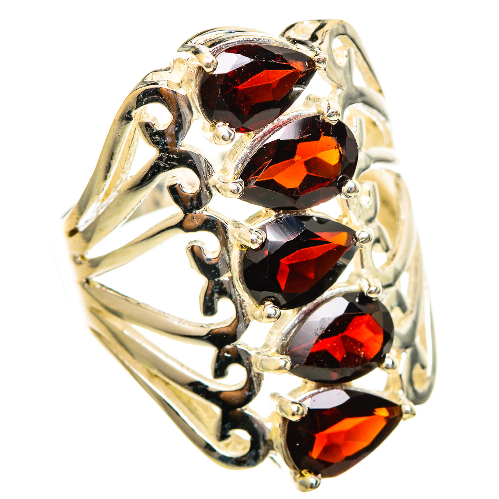 Garnet Rings handcrafted by Ana Silver Co - RING114505 - Photo 2