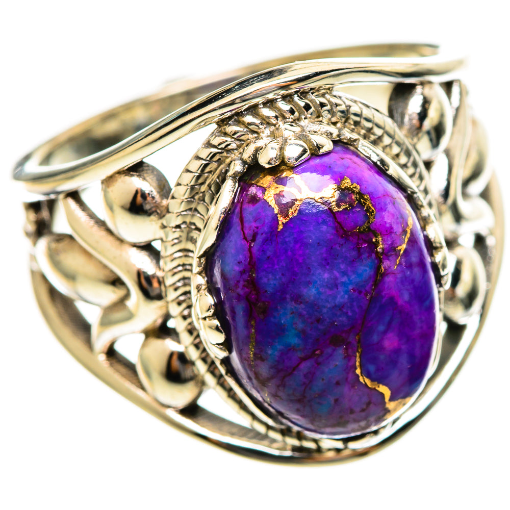 Purple Copper Composite Turquoise Rings handcrafted by Ana Silver Co - RING114507 - Photo 2