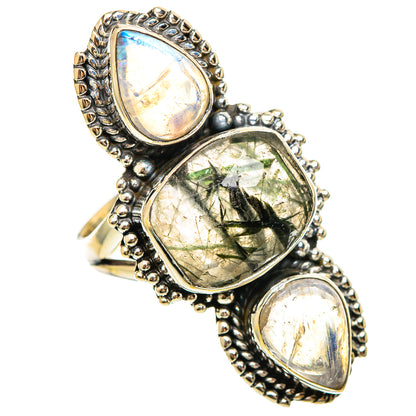 Tourmalinated Quartz Rings handcrafted by Ana Silver Co - RING114510 - Photo 2