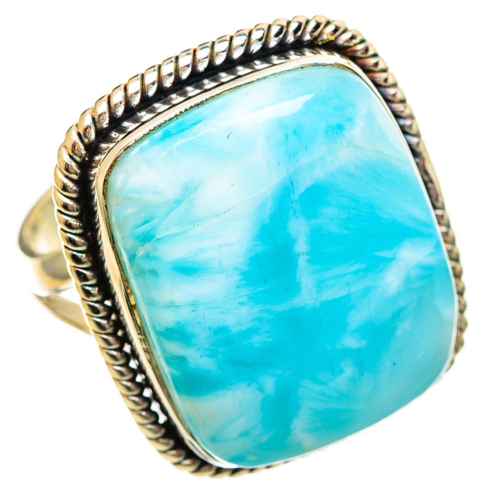 Larimar Rings handcrafted by Ana Silver Co - RING114519 - Photo 2