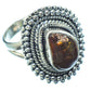 Mexican Fire Agate Rings handcrafted by Ana Silver Co - RING11452